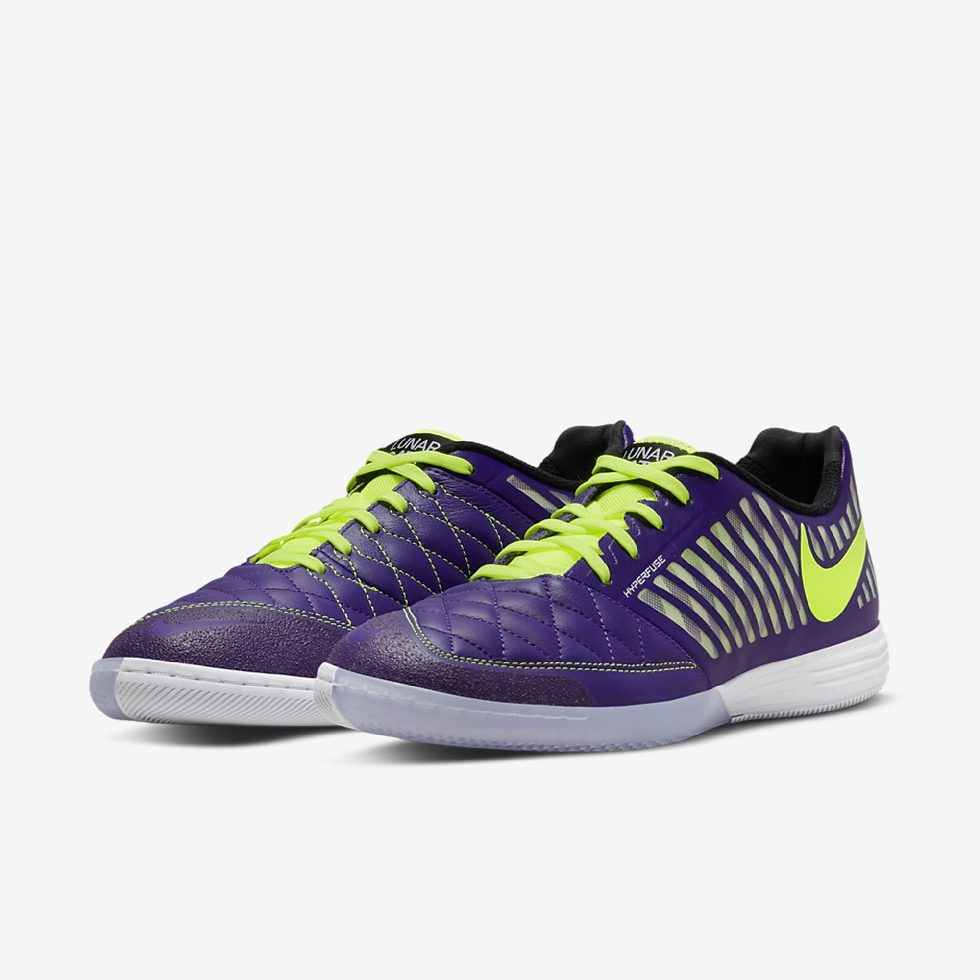 stefanssoccer.com:Nike Lunar II Indoor Soccer Shoes - Electro Purple / Black / White / Volt