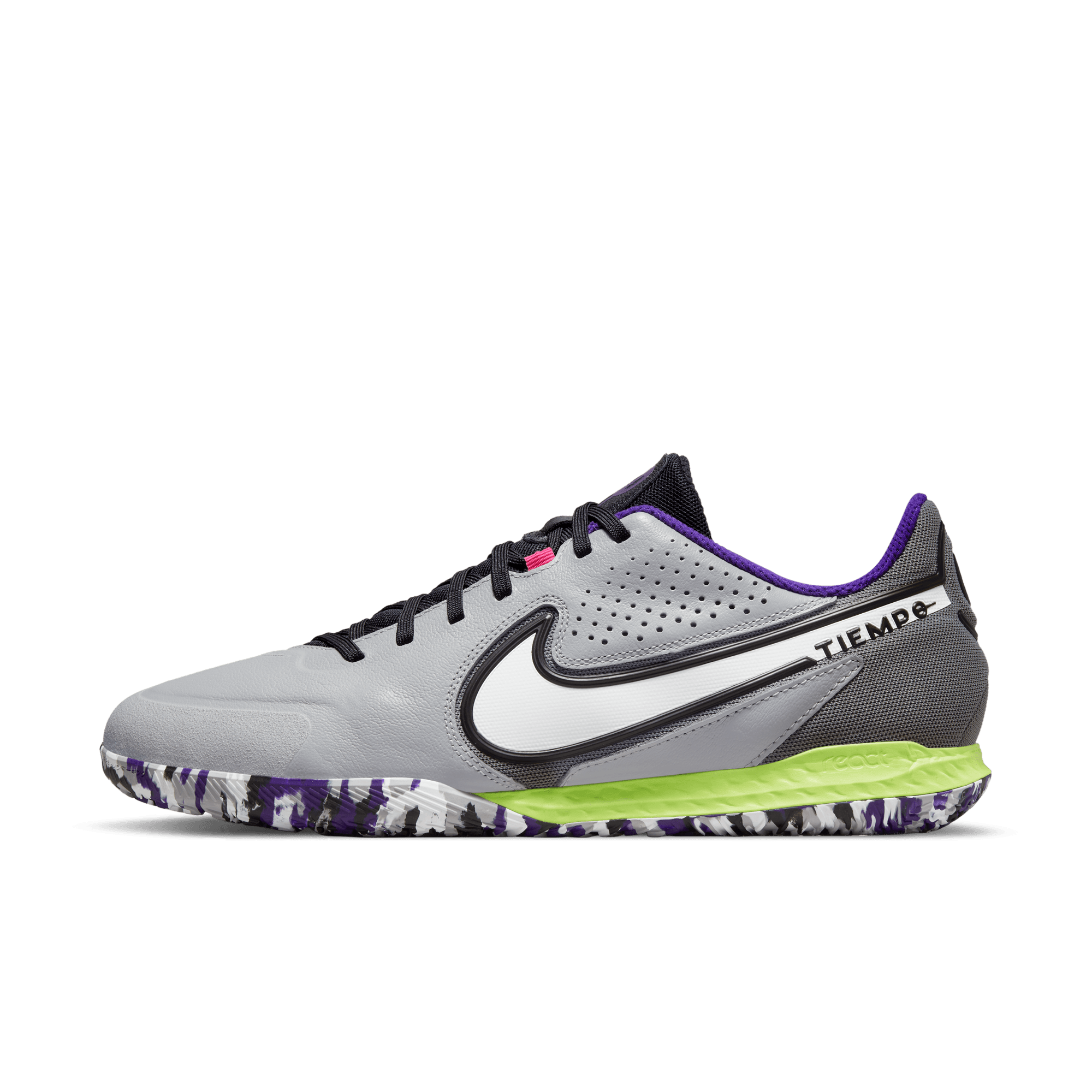:Nike React Legend 9 Pro Indoor Soccer Shoes - Light Grey