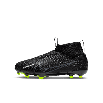 Nike Youth Zoom Superfly 9 Firm Ground Soccer Cleats - Black