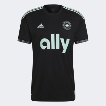 adidas Charlotte FC 22/23 Away Jersey - Black / Clear Mint