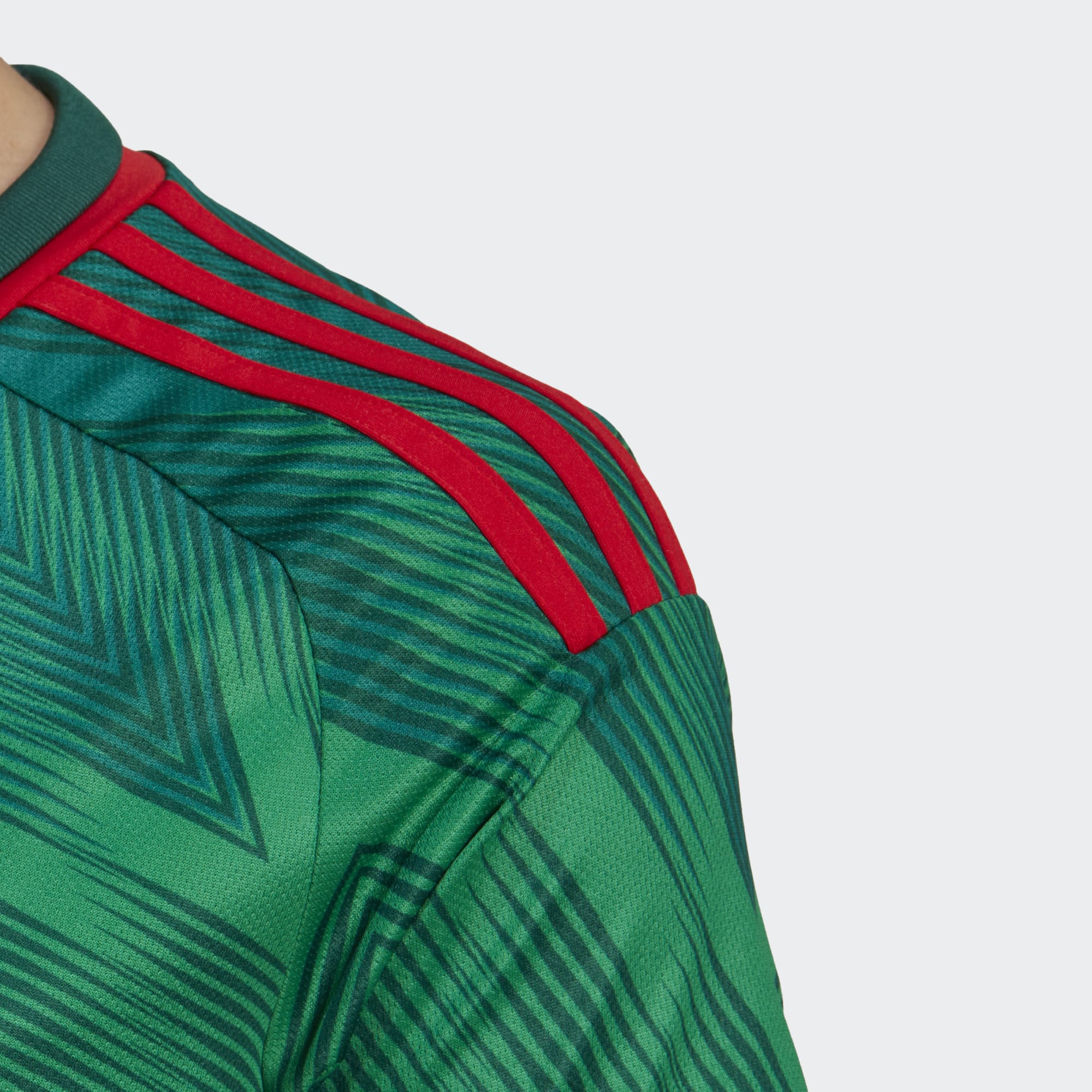 adidas Mexico 2022 home jersey - men's - vivid green/collegiate green/red