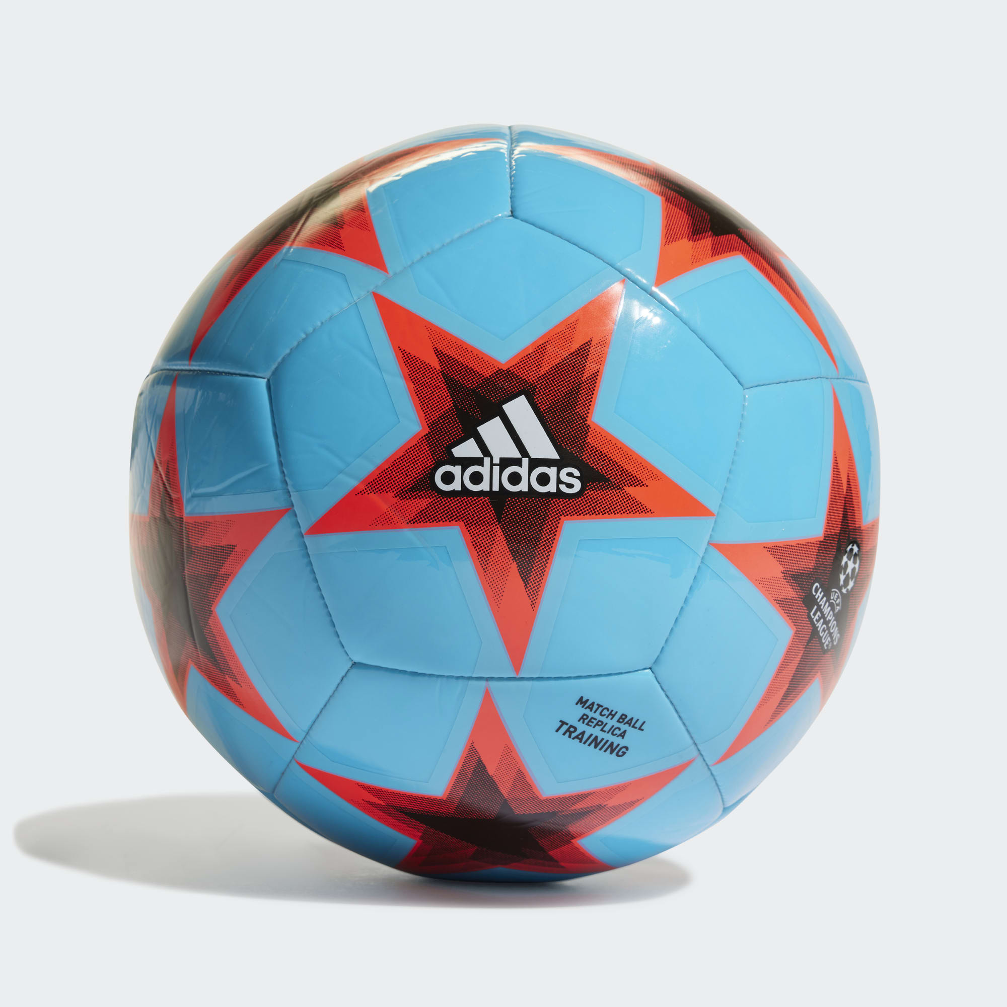 stefanssoccer.com:adidas Champions League Void Club Ball - Bright Cyan / Black Solar Red / White