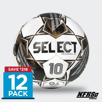 Select Numero 10 V22 Soccer Ball (Pack of 12) - White / Black / Gold