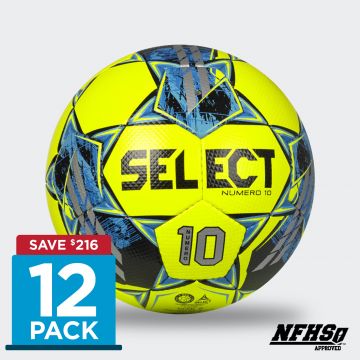Select Numero 10 Soccer Ball (Pack of 12) - Yellow / Blue / Black