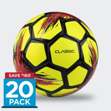 Select Classic Soccer Ball (Pack of 20) - Yellow/Red