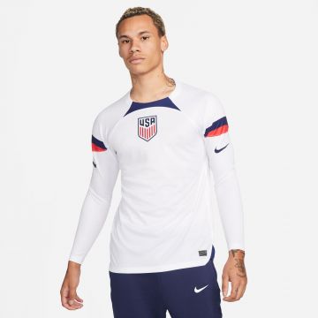 Nike USA 2022 LS Dri-Fit Stadium Home Jersey - White