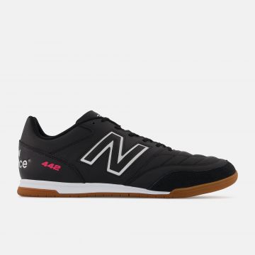 New Balance 442 V2 Team Indoor Soccer Shoes (2E Wide) - Black