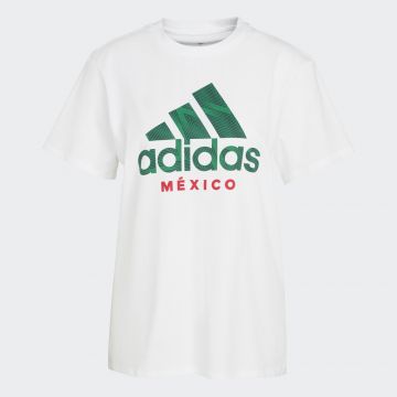 adidas Women's Mexico 2022 DNA Graphic Tee - White