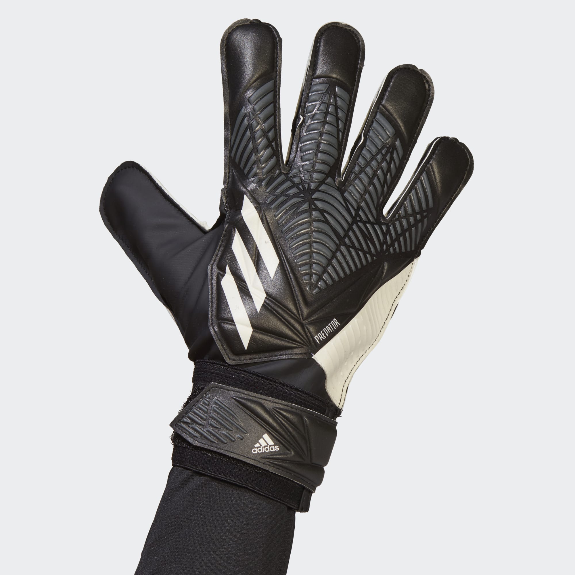 Birma Kudde Schuine streep Stefans Soccer - Wisconsin - adidas Predator Training Gloves - Black / White