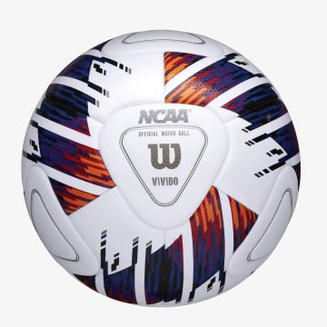 Wilson NCAA Vivido Match Soccer Ball - White / Blue / Red