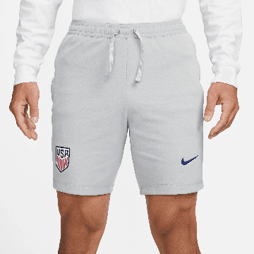 Nike USA Knit Soccer Shorts - Light Grey