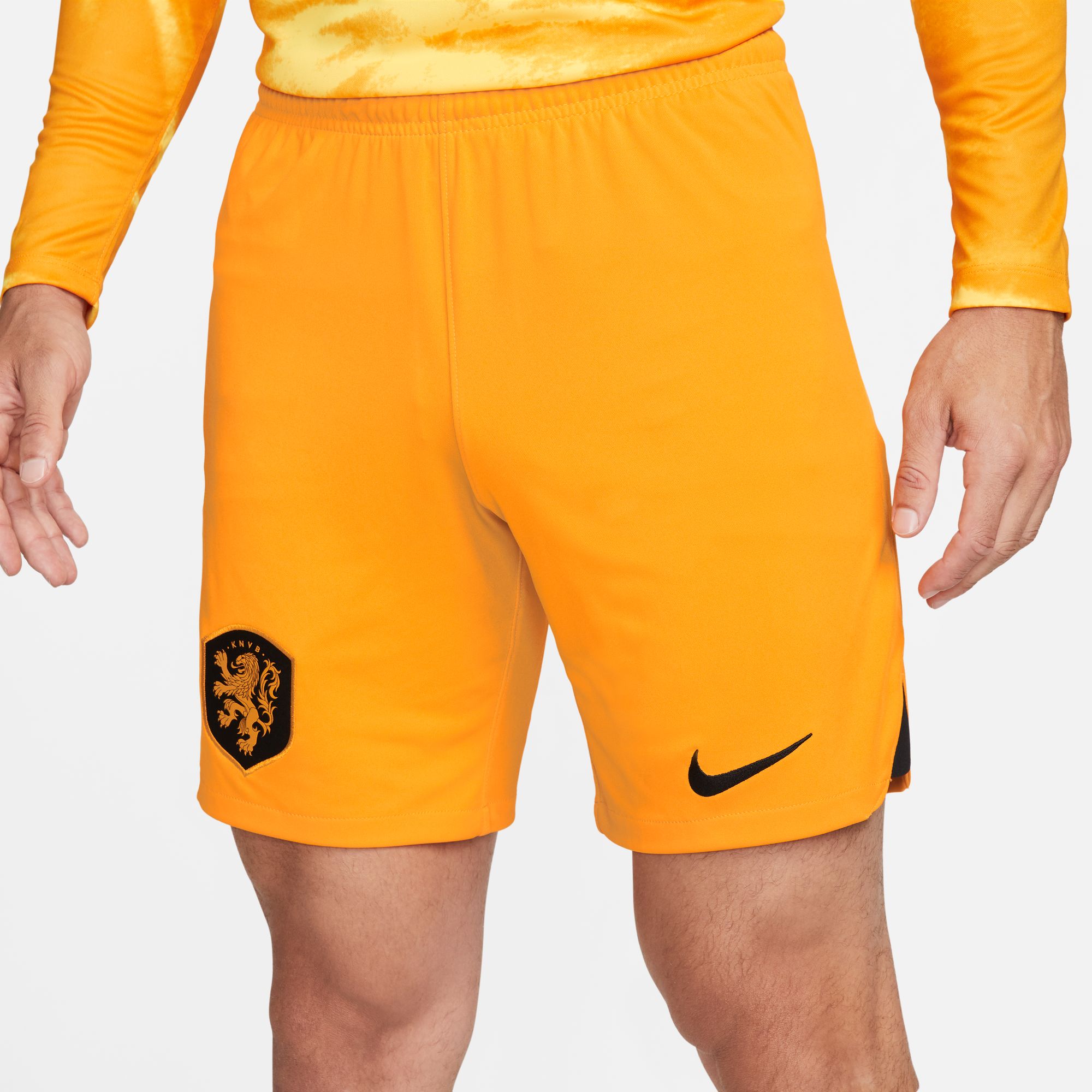Achternaam alleen slang stefanssoccer.com:Nike Netherlands 2022 Stadium Home Shorts - Orange