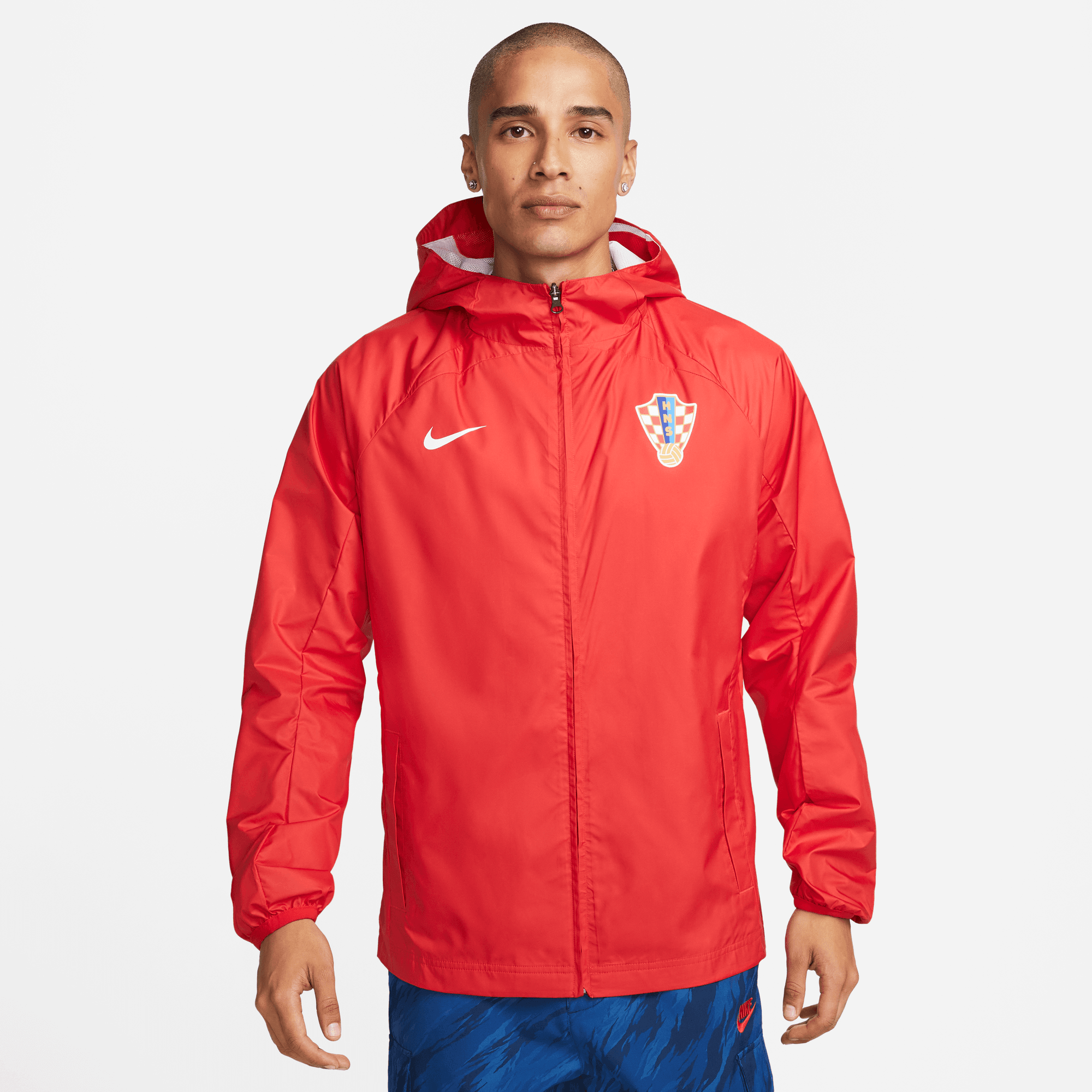 stefanssoccer.com:Nike Croatia Full-Zip Hooded Jacket - Red