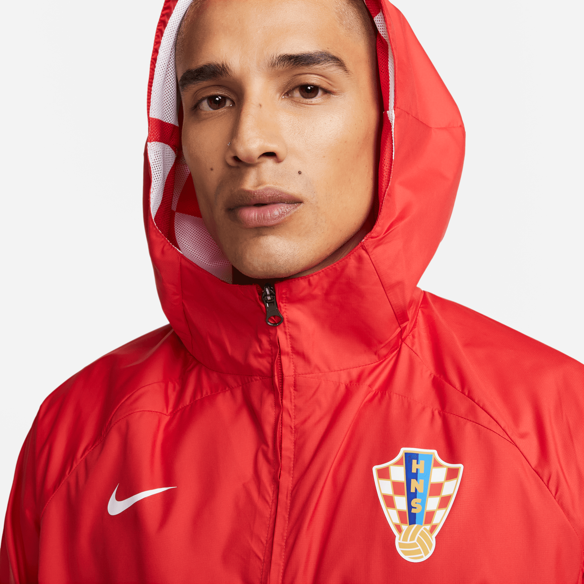 stefanssoccer.com:Nike Croatia Full-Zip Hooded Jacket - Red