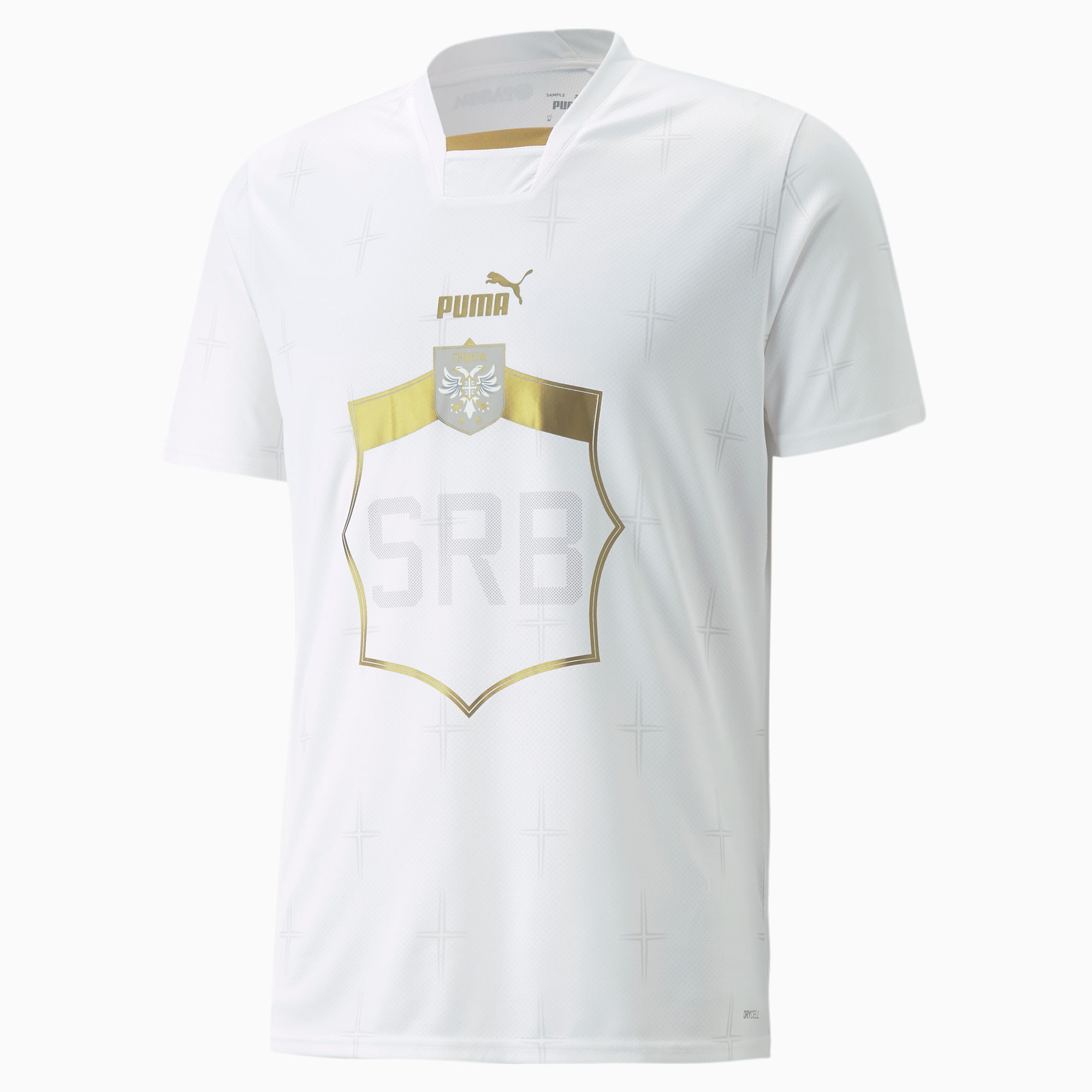 Puma Serbia 2022 Away Jersey - White / Gold