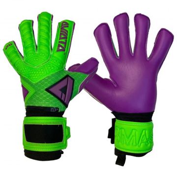 Aviata O2 Incredible Yeti Smash Edition Goalkeeper Gloves - Purple / Green