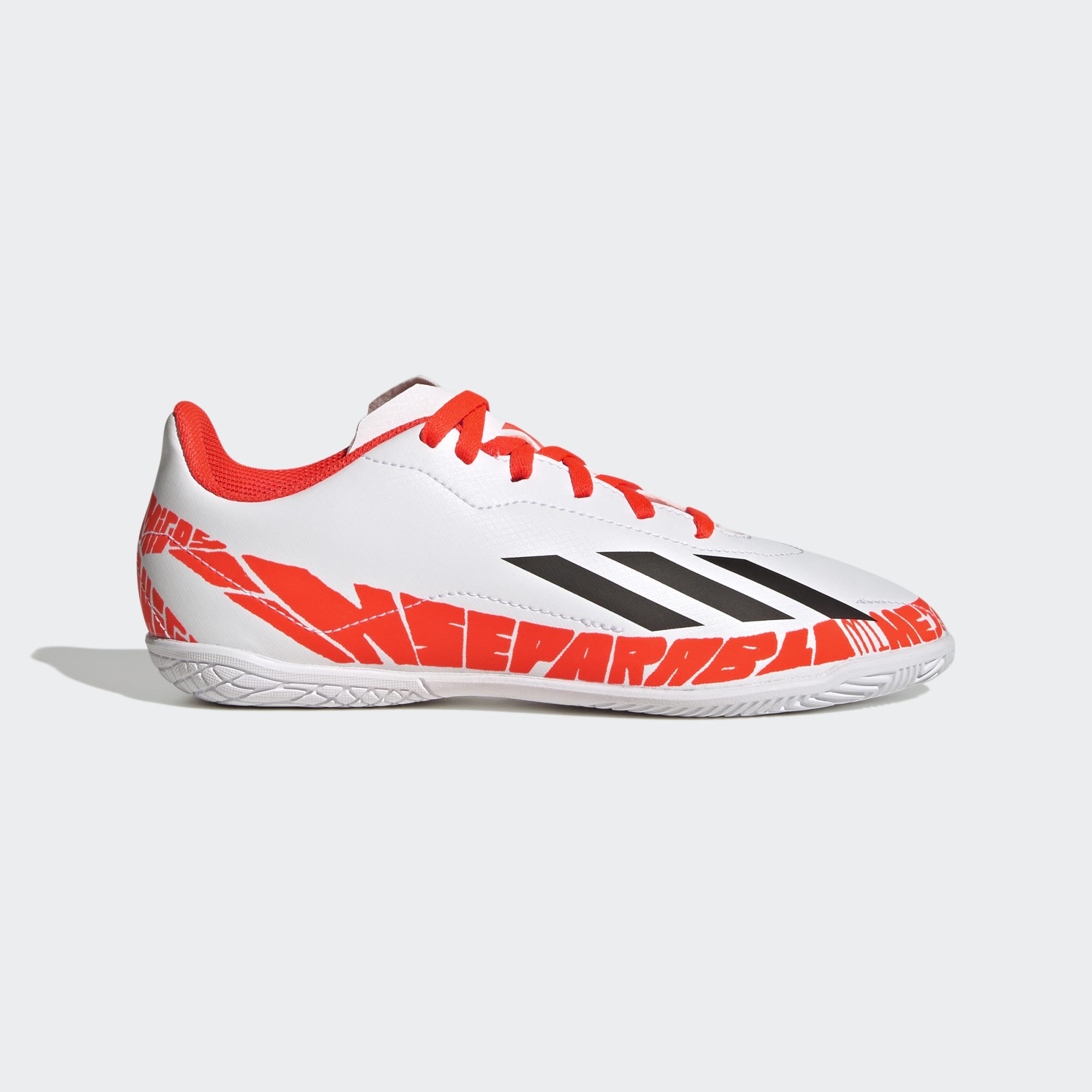 Ham fiets menu stefanssoccer.com:adidas Youth X Speedportal Messi.4 Indoor Soccer Shoes -  White / Red