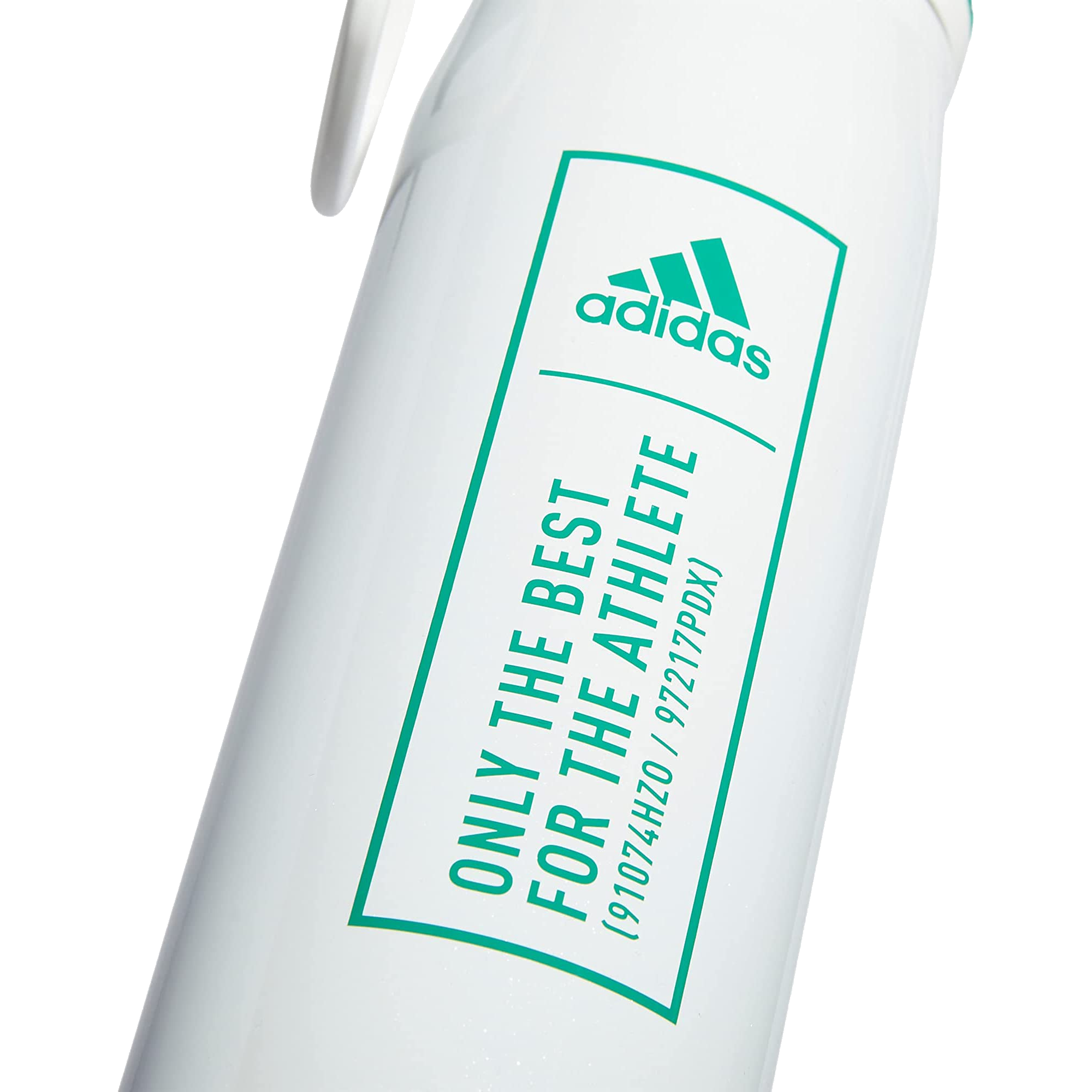 adidas adi Metal Water Bottle (20 oz) - White / Green