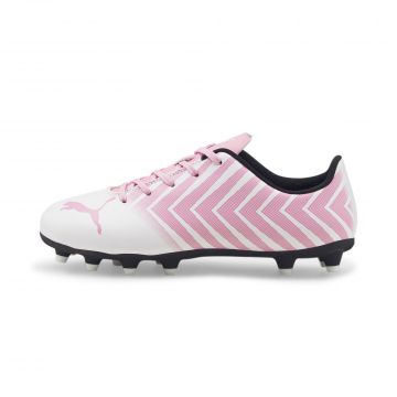 Puma Youth Tacto II Firm Ground Cleats - White / Pink