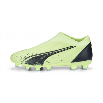 Puma Youth Ultra Match Laceless Firm Ground Cleats - Light-Green