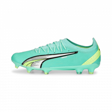 Puma Ultra Ultimate Firm Ground Cleats - Electric Peppermint / Puma White / Fast Yellow