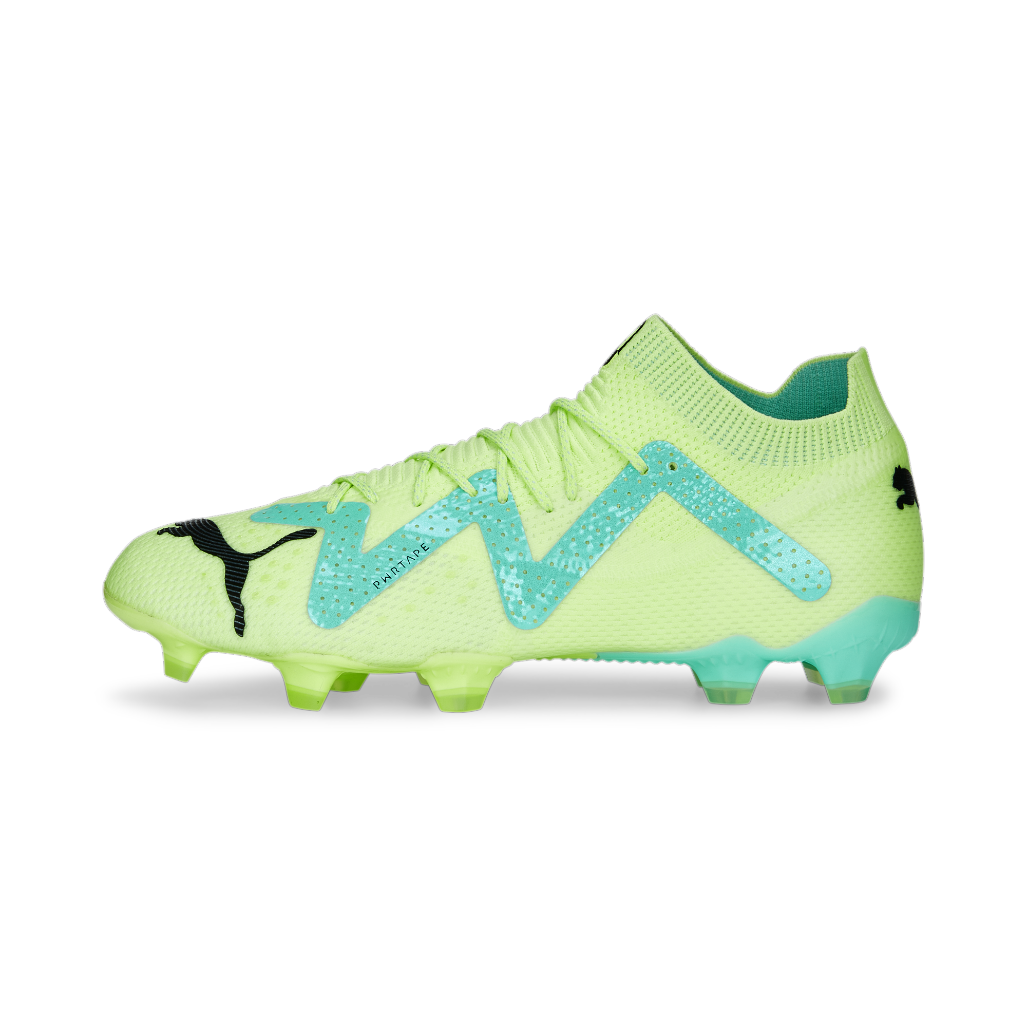 Puma Future Ultimate Firm Ground Cleats - Fast Yellow / Puma Black /  Electric Peppermint