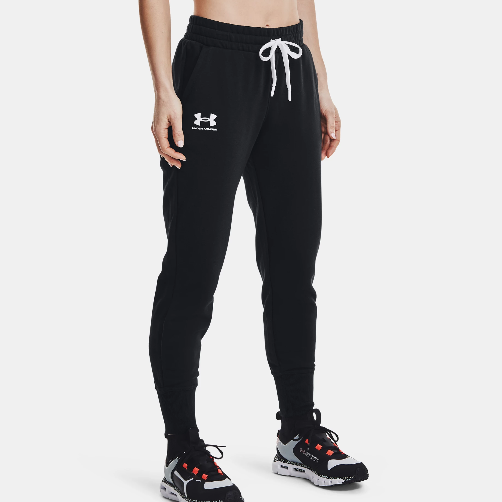 Black Under Armour Womens Rival Fleece Joggers + - Get The Label