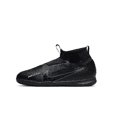 Nike Youth Zoom Superfly 9 Indoor Soccer Shoes - Black