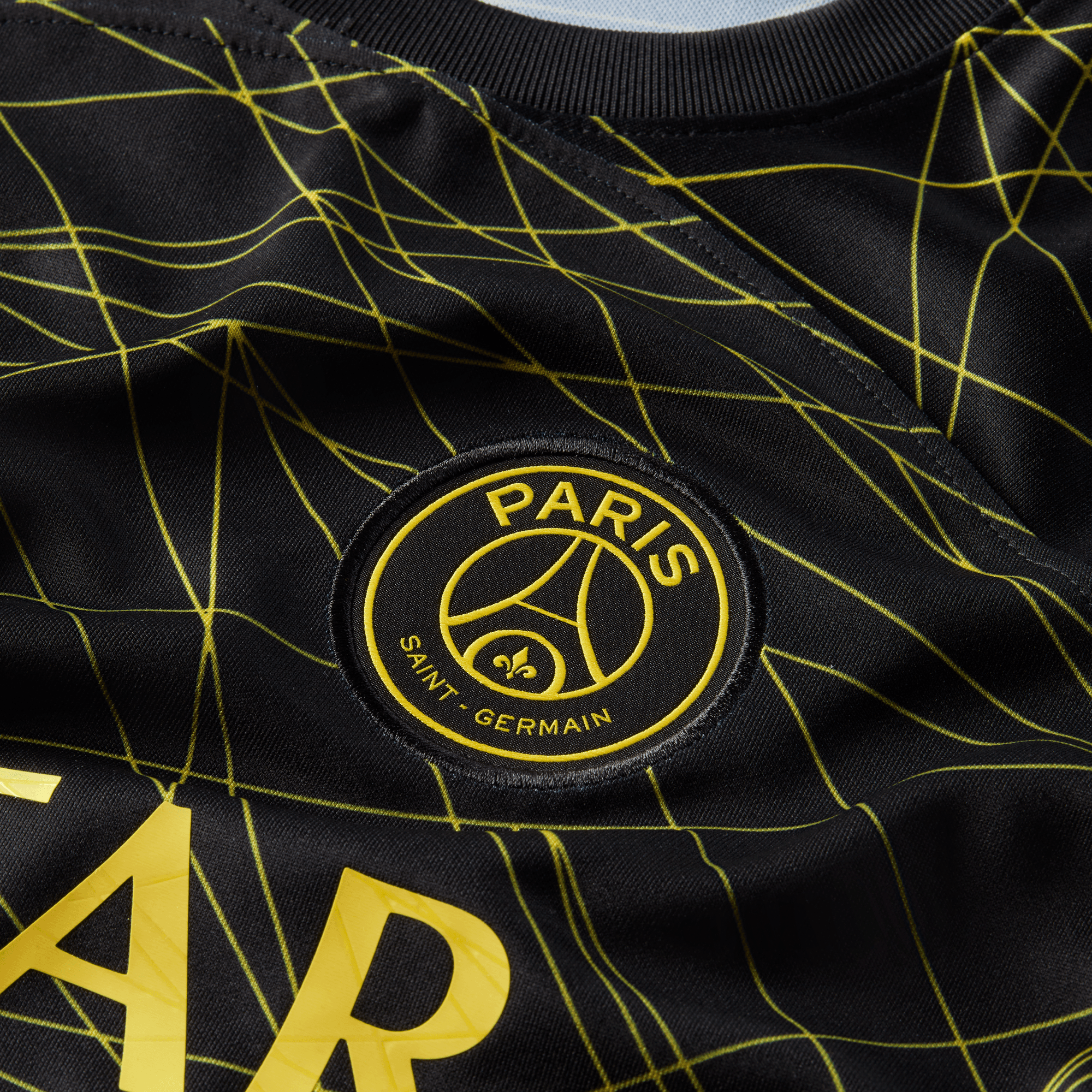 22-23 PSG Black Gold Training Jersey Player Version