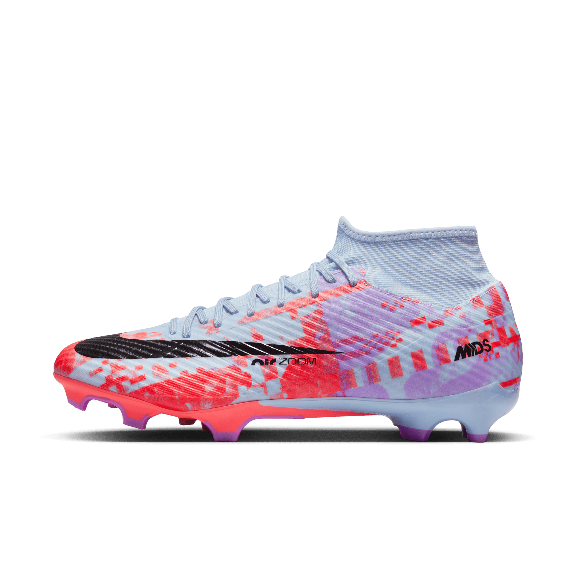 globo collar mordaz stefanssoccer.com:Nike Zoom MDS Superfly 9 Academy Firm Ground Cleats -  Blue / Pink