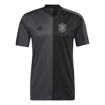 adidas Croatian Eagles SC Tiro Jersey - Grey / Black