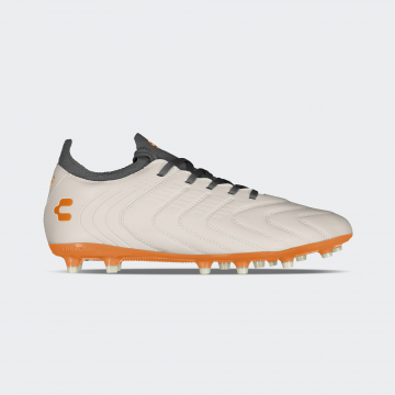 Charly Encore Firm Ground Cleats - White / Orange