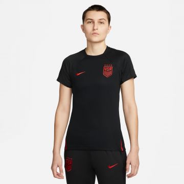 Nike Women's USA 4* Strike Knit Top - Black / Red