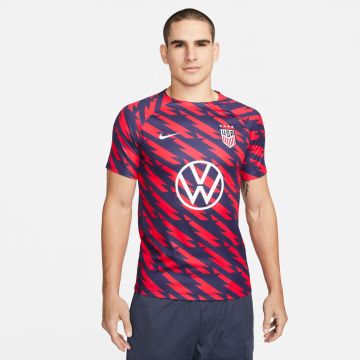 Nike USA 4* Prematch Top - Red / Blue