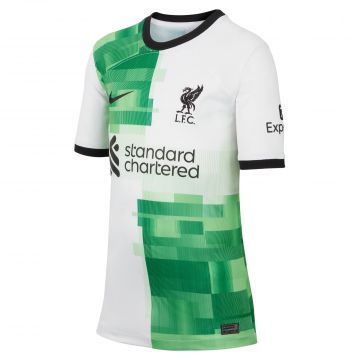 Nike Youth Liverpool 23/24 Stadium Away Jersey - White / Green