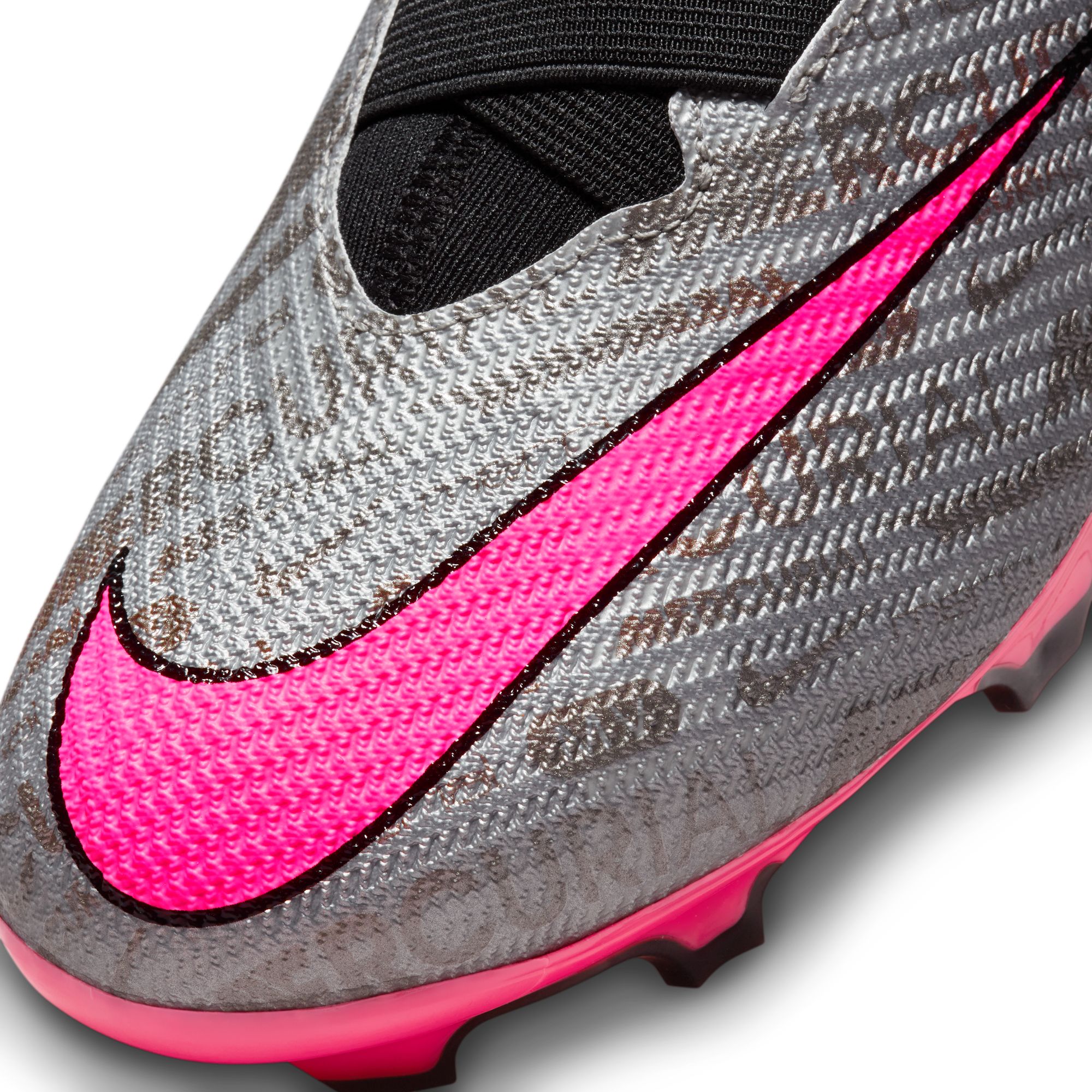 Youth Zoom Superfly 9 Pro XXV Firm Ground Cleats - Silver / Pink
