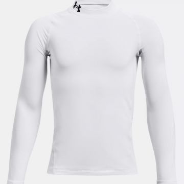 Under Armour Youth ColdGear Armour Long Sleeve Mock Top - White
