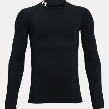Under Armour Youth Cold Gear Armour Long Sleeve Mock Top - Black