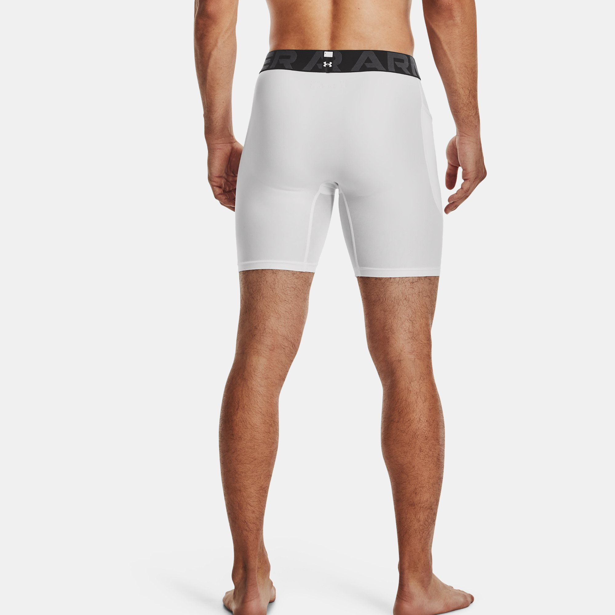 Under Armour HeatGear Compression Shorts White 1361596-100 - Free Shipping  at LASC