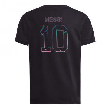 adidas Youth Messi #10 Tee - Black