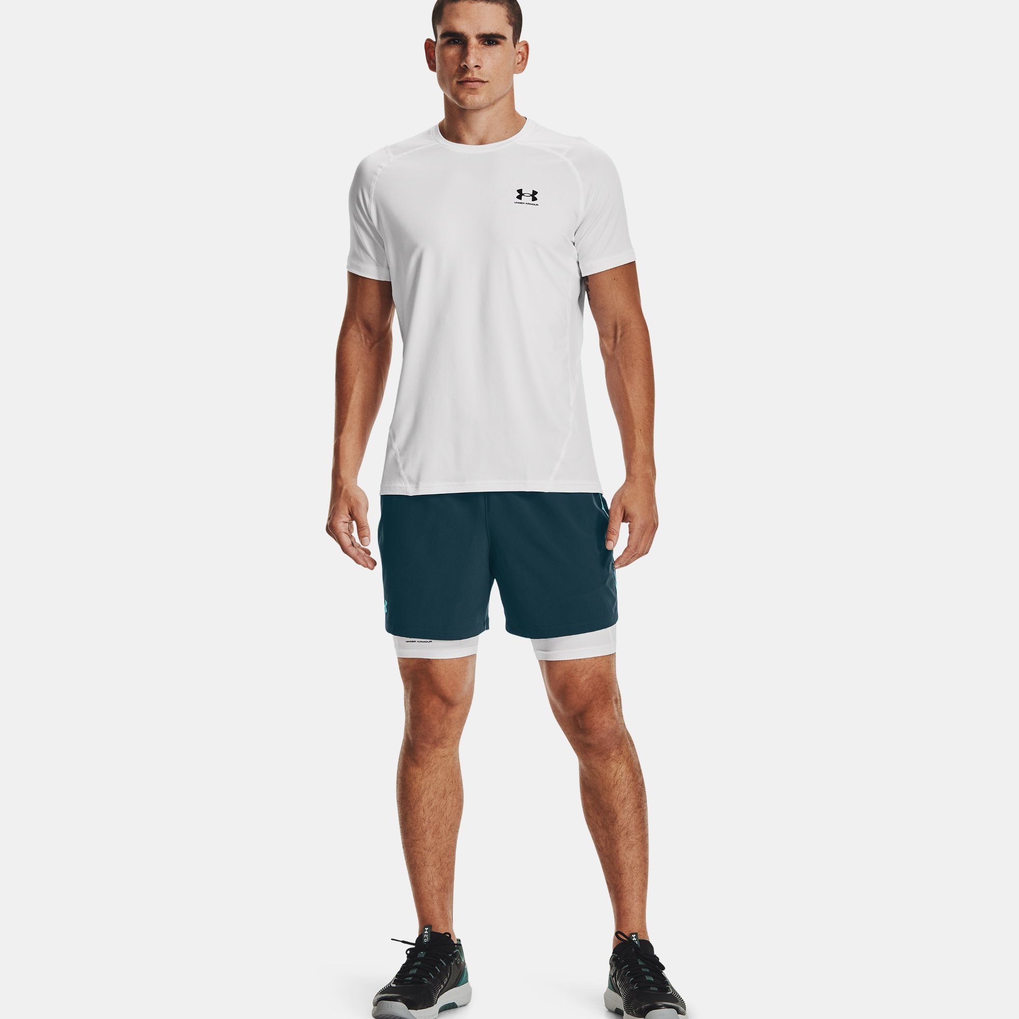 Under Armour Coolswitch Compression Short White 1271333-100 - Free Shipping  at LASC