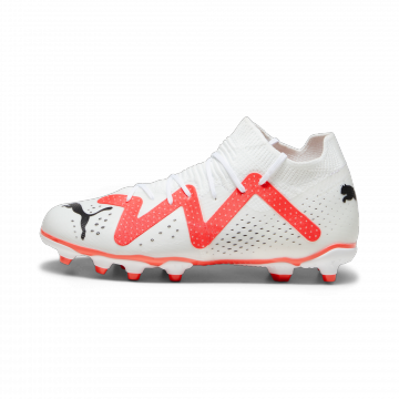 Puma Youth Future Match Firm Ground Cleats - White / Pink