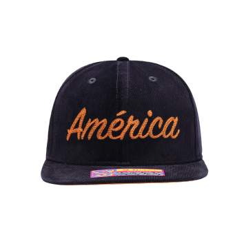 Club America Plush Snapback Hat - Navy