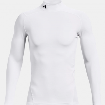 Under Armour ColdGear Armour Long Sleeve Compression Mock Top - White