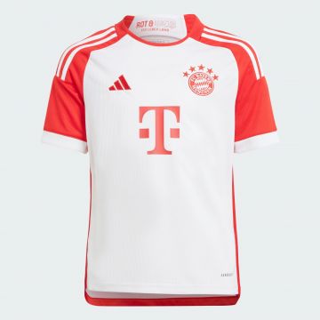 adidas Youth Bayern 23/24 Home Jersey - White / Red