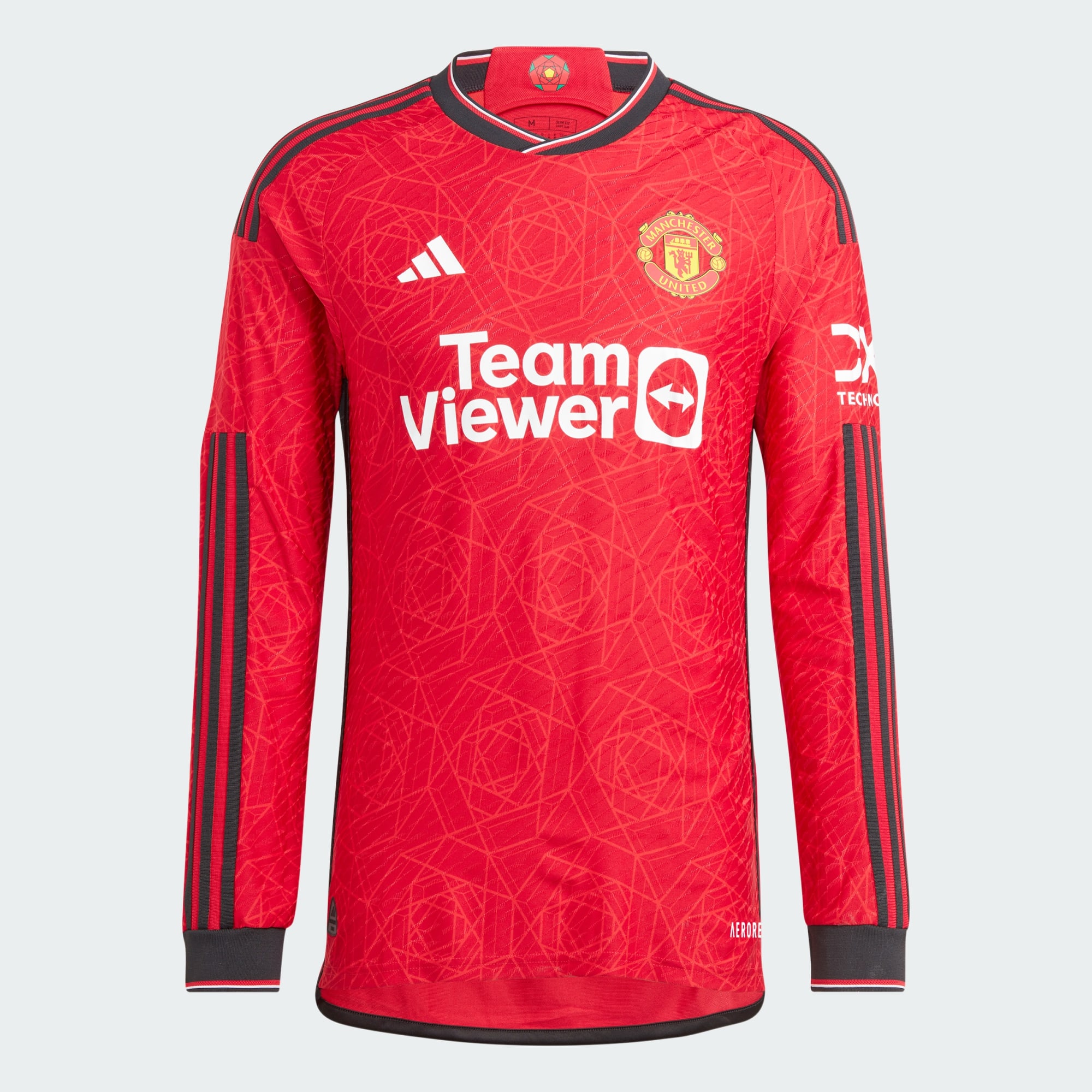 stefanssoccer.com:adidas Man Utd LS Home Jersey - Red