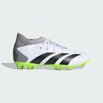 adidas Youth Predator Accuracy.3 Firm Ground Cleats - White / Lemon