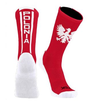 Polonia SC Twin City Club Crew Sock - Red / White