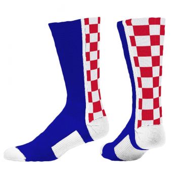 Croatian Eagles - Twin City Club Crew Sock - Royal / Red / White