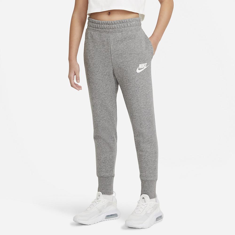 stefanssoccer.com:Nike Girls Sportswear Club French Terry Pants - Carbon Heather /